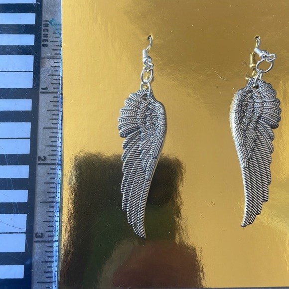 Angel Wing Earrings Artist Made - Picture 2 of 2